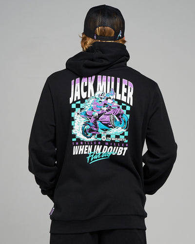 THRILLER MILLER | HOODED PULLOVER - BLACK