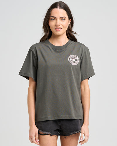 HUEYS GOOD LIFE | WOMENS SS TEE - CHARCOAL