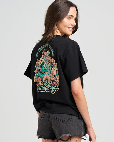 TAIL UNTOLD | WOMENS SS TEE - BLACK