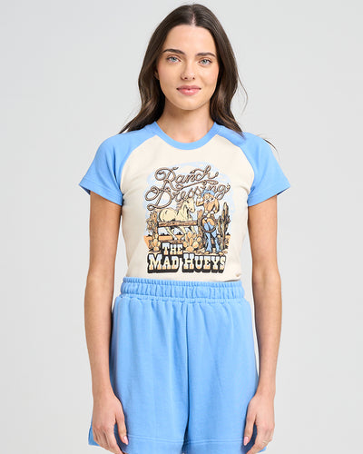 RANCH DRESSING | WOMENS RAGLAN BABY TEE - STONE