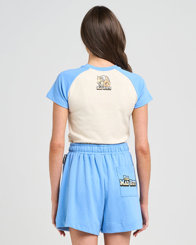 RANCH DRESSING | WOMENS RAGLAN BABY TEE - STONE