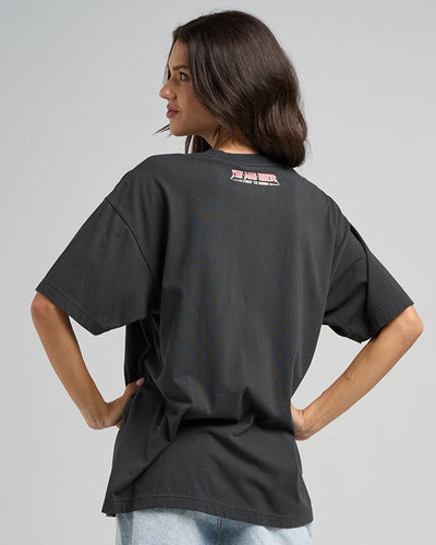 FREE TO ROAM | WOMENS OVERSIZED SS TEE - VINTAGE BLACK