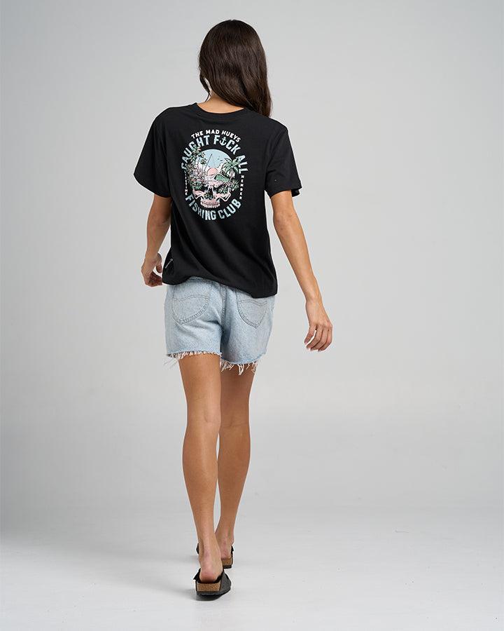 CAUGHT FK ALL ISLAND | WOMENS SS TEE - BLACK