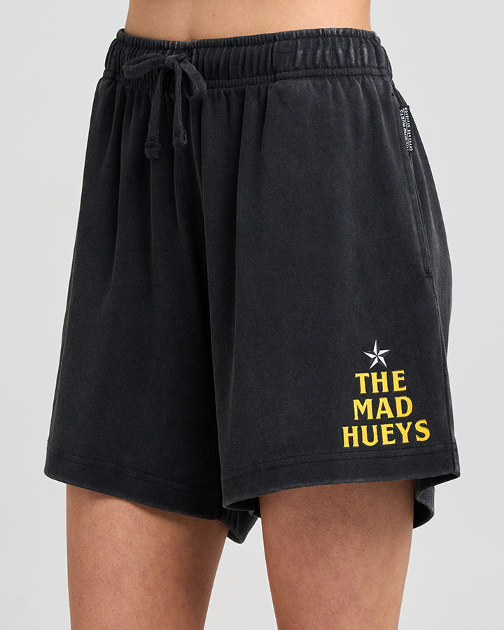 BORN TO RIDE | WOMENS ALL DAY SHORT - WASHED BLACK