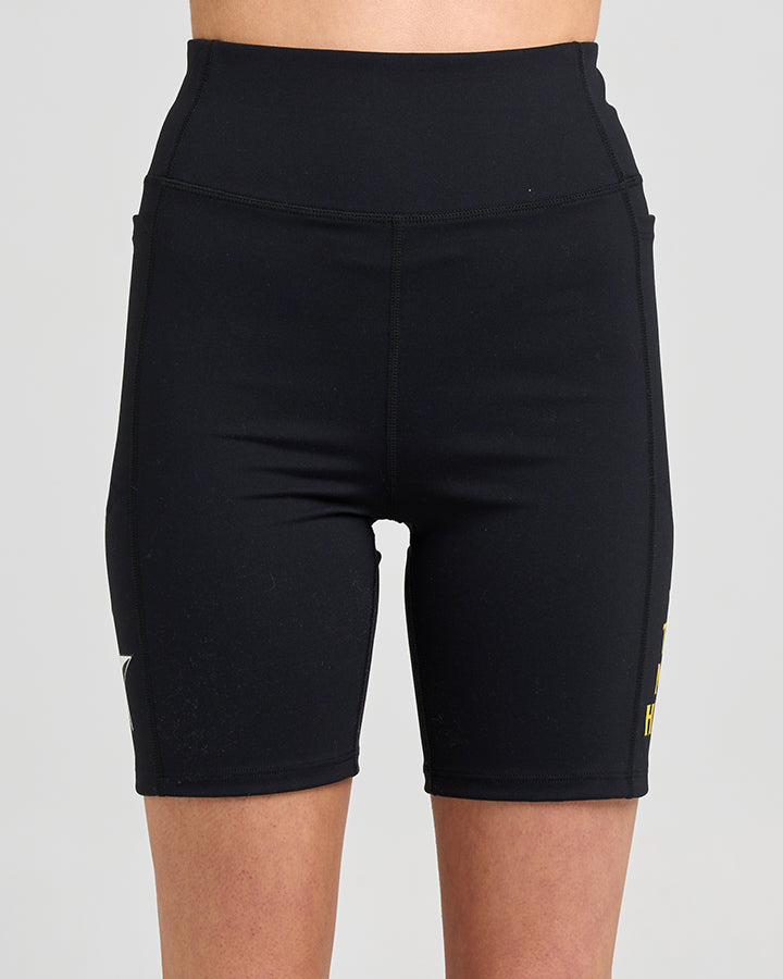 BORN TO RIDE | WOMENS 16" ACTIVE SHORT - BLACK