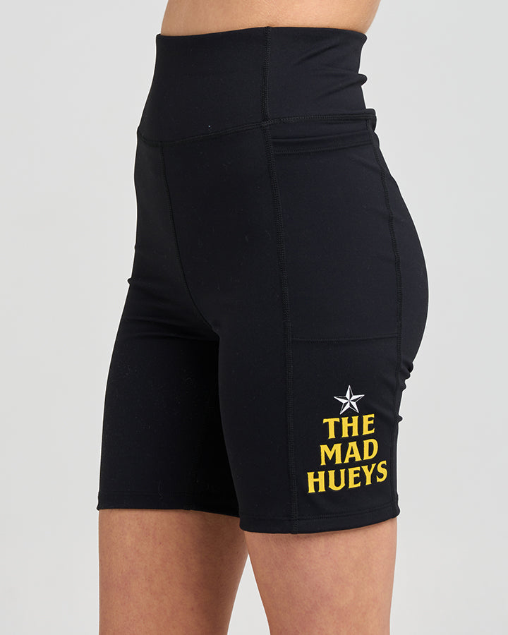 BORN TO RIDE | WOMENS 16" ACTIVE SHORT - BLACK