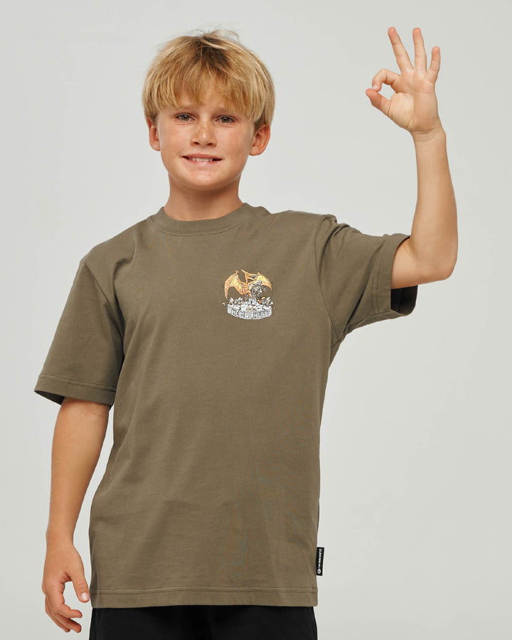 TERODACTYL | YOUTH SS TEE - OLIVE