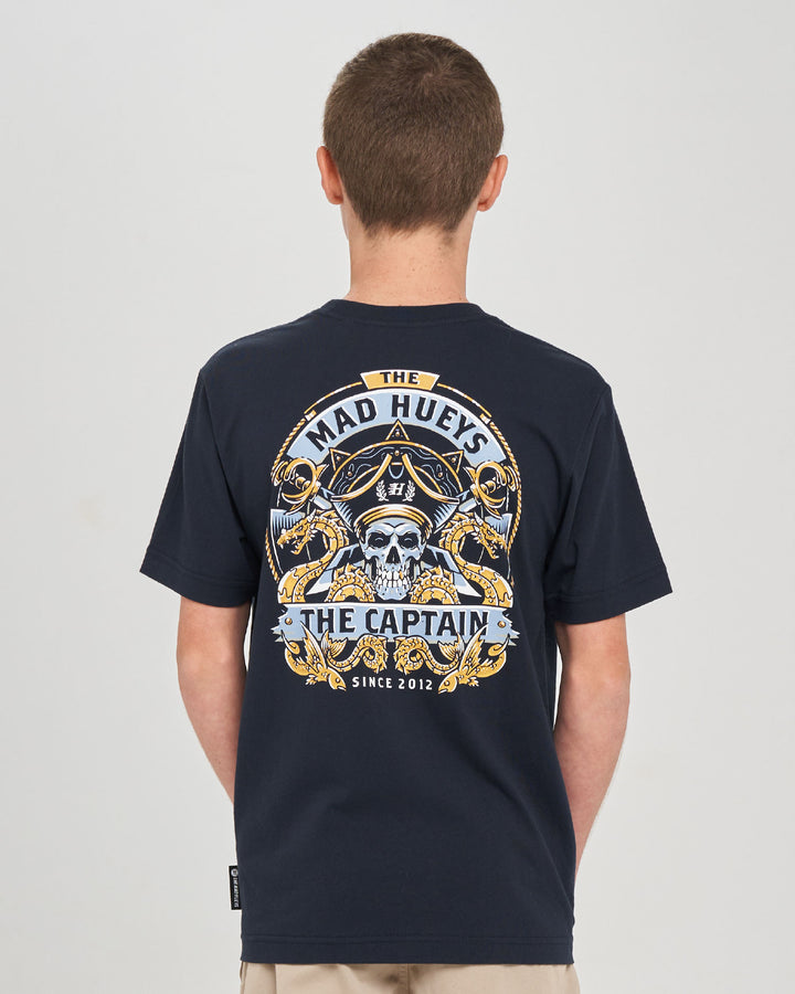 DRAGON CAPTAIN | YOUTH SS TEE - NAVY