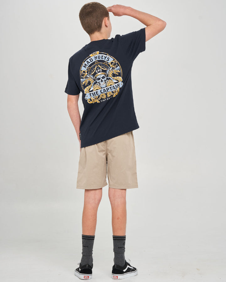 DRAGON CAPTAIN | YOUTH SS TEE - NAVY