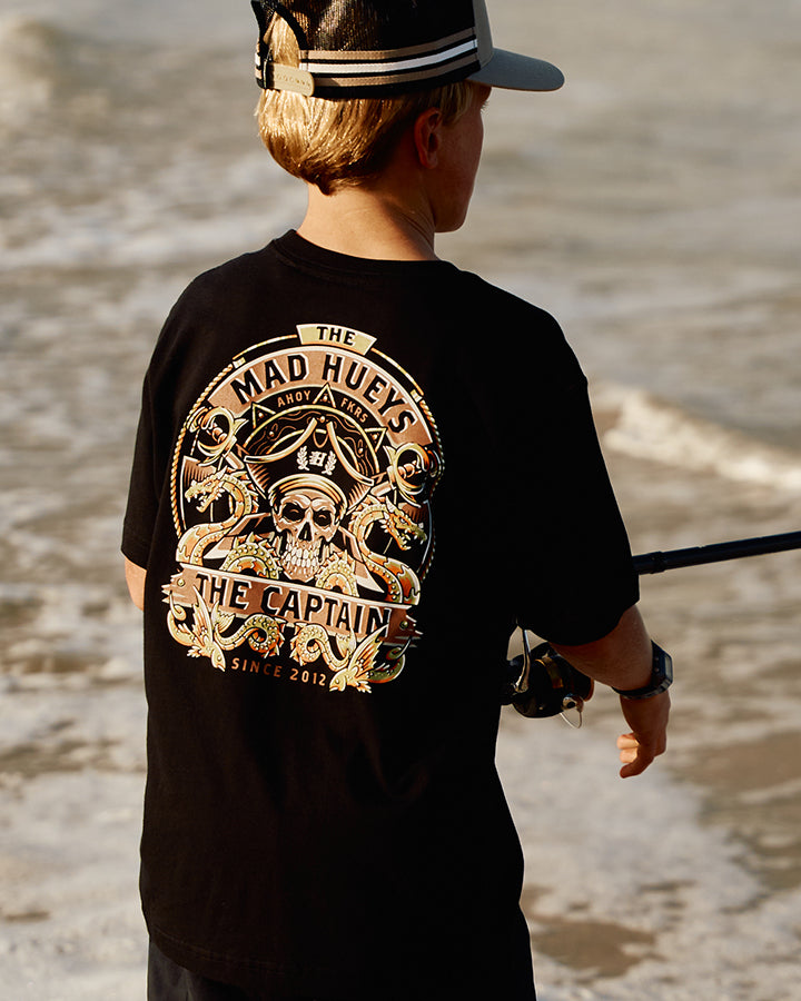 DRAGON CAPTAIN | YOUTH SS TEE - BLACK