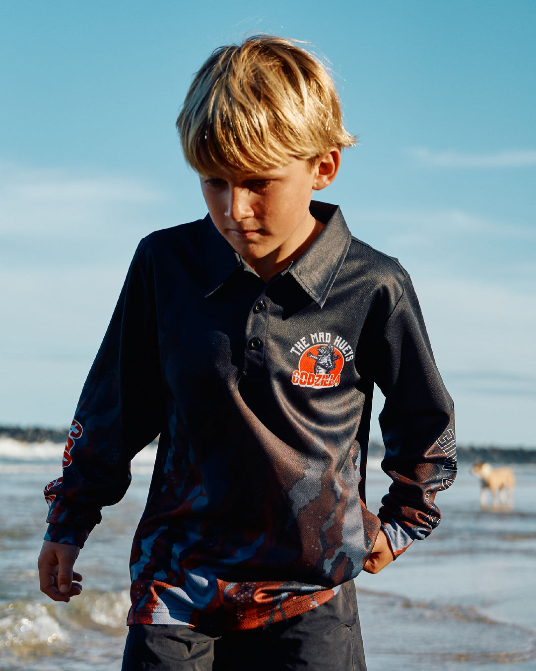 CODZILLA FOREVER | YOUTH UPF 50+ FISHING JERSEY - RED