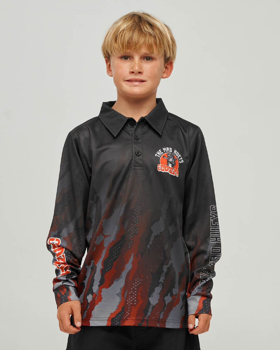 CODZILLA FOREVER | YOUTH UPF 50+ FISHING JERSEY - RED