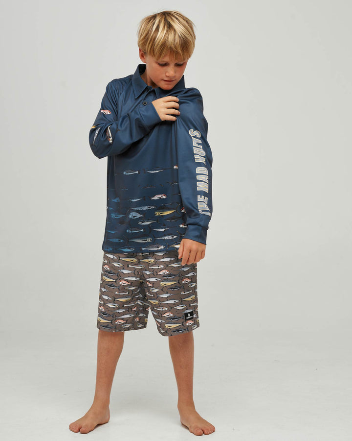 DRAGON CAPTAIN | YOUTH UPF 50+ FISHING JERSEY - NAVY