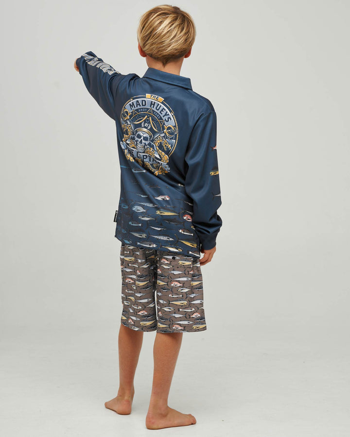 DRAGON CAPTAIN | YOUTH UPF 50+ FISHING JERSEY - NAVY