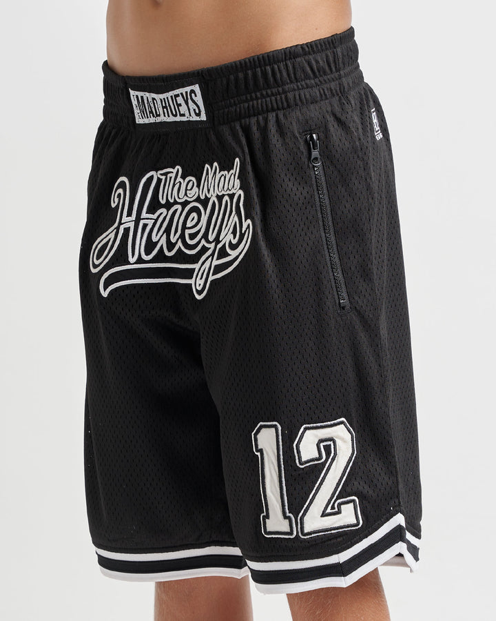 HUEYS | YOUTH BASKETBALL SHORT - BLACK