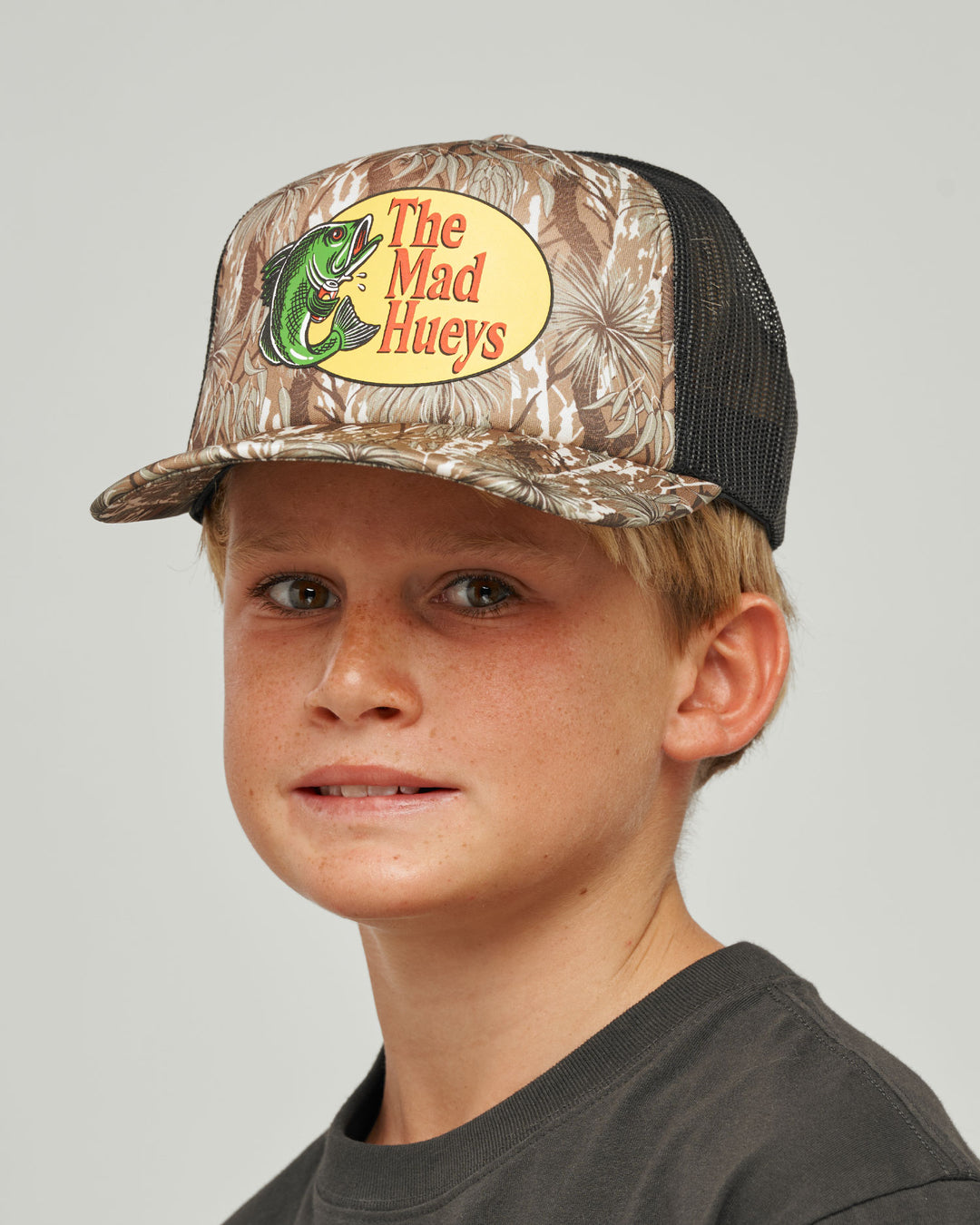 PRO HUEYS | YOUTH FOAM TRUCKER - NATIVE CAMO