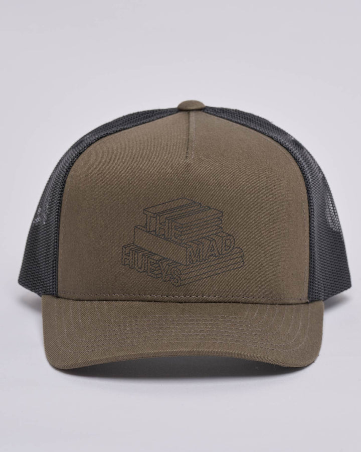 HUEYS LETTER | YOUTH TWILL TRUCKER - OLIVE