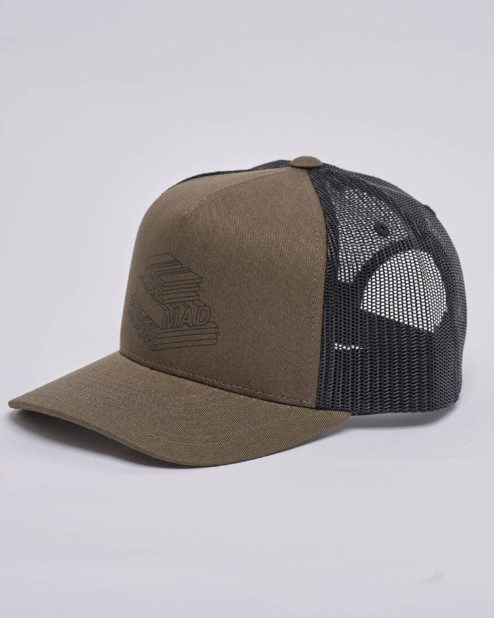 HUEYS LETTER | YOUTH TWILL TRUCKER - OLIVE
