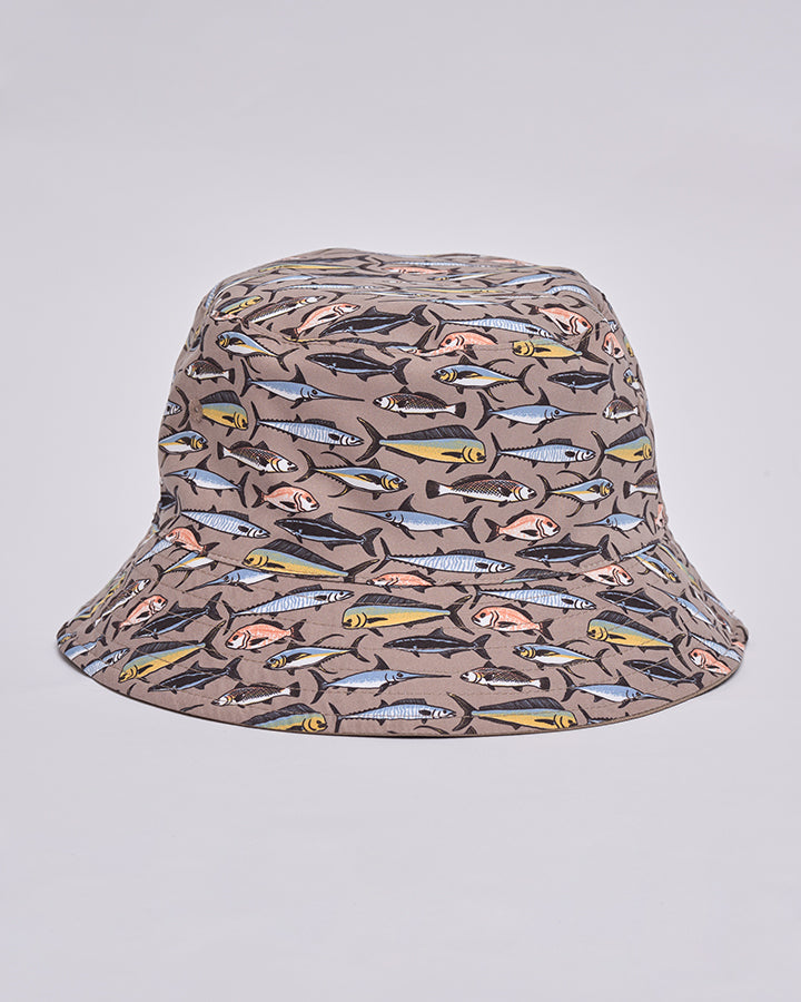 PRO HUEYS | REVERSIBLE BUCKET HAT - TAUPE