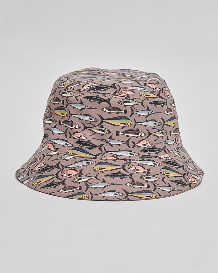 PRO HUEYS | YOUTH REVERSIBLE BUCKET HAT - TAUPE