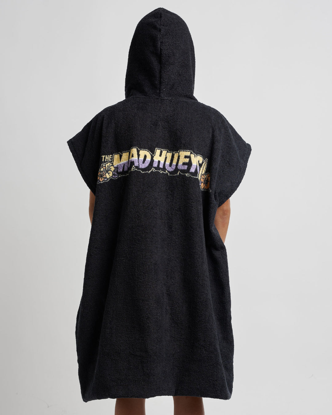 SURFING HUEYS | YOUTH HOODED TOWEL - BLACK