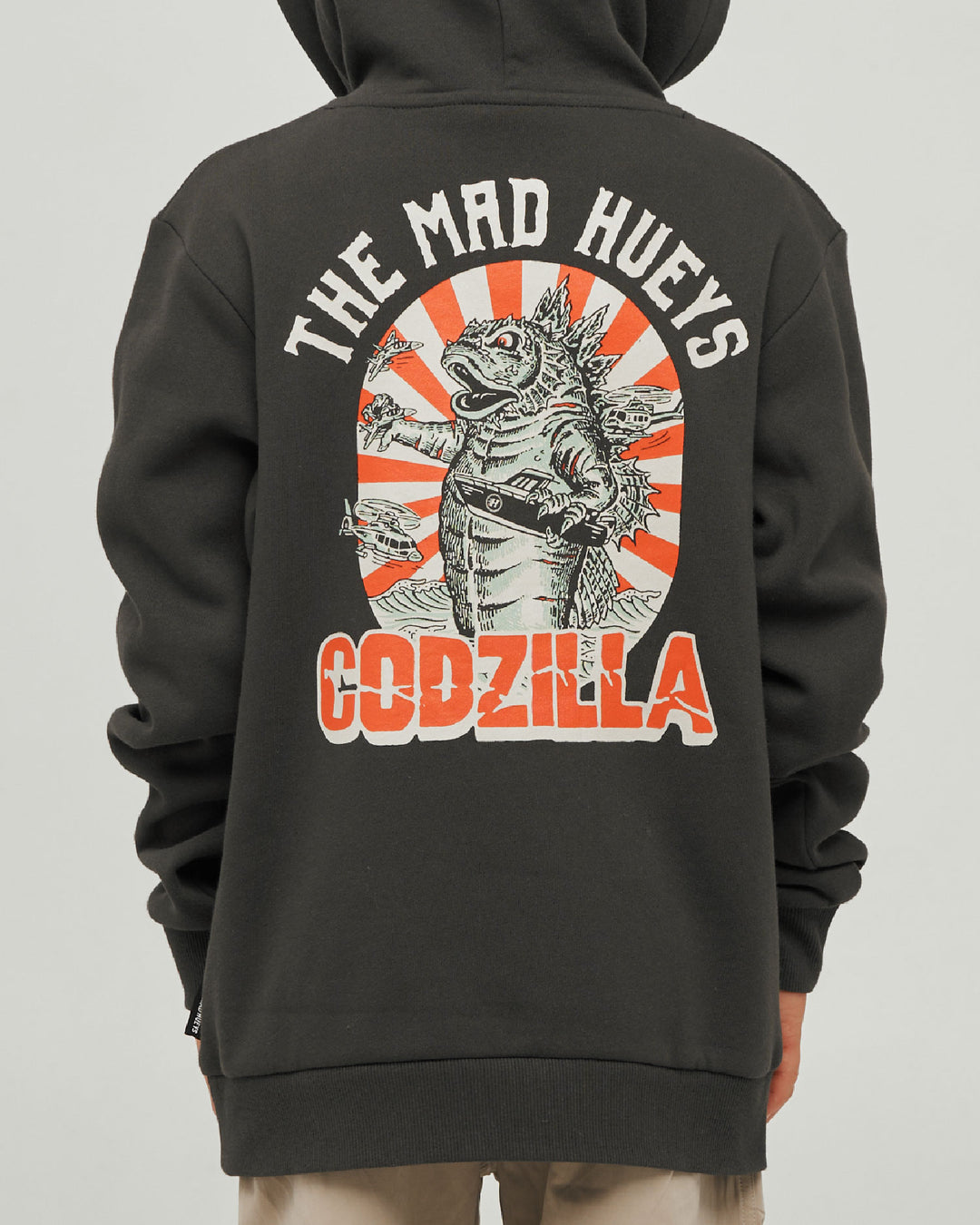CODZILLA FOREVER | YOUTH HOODED PULLOVER - VINTAGE BLACK