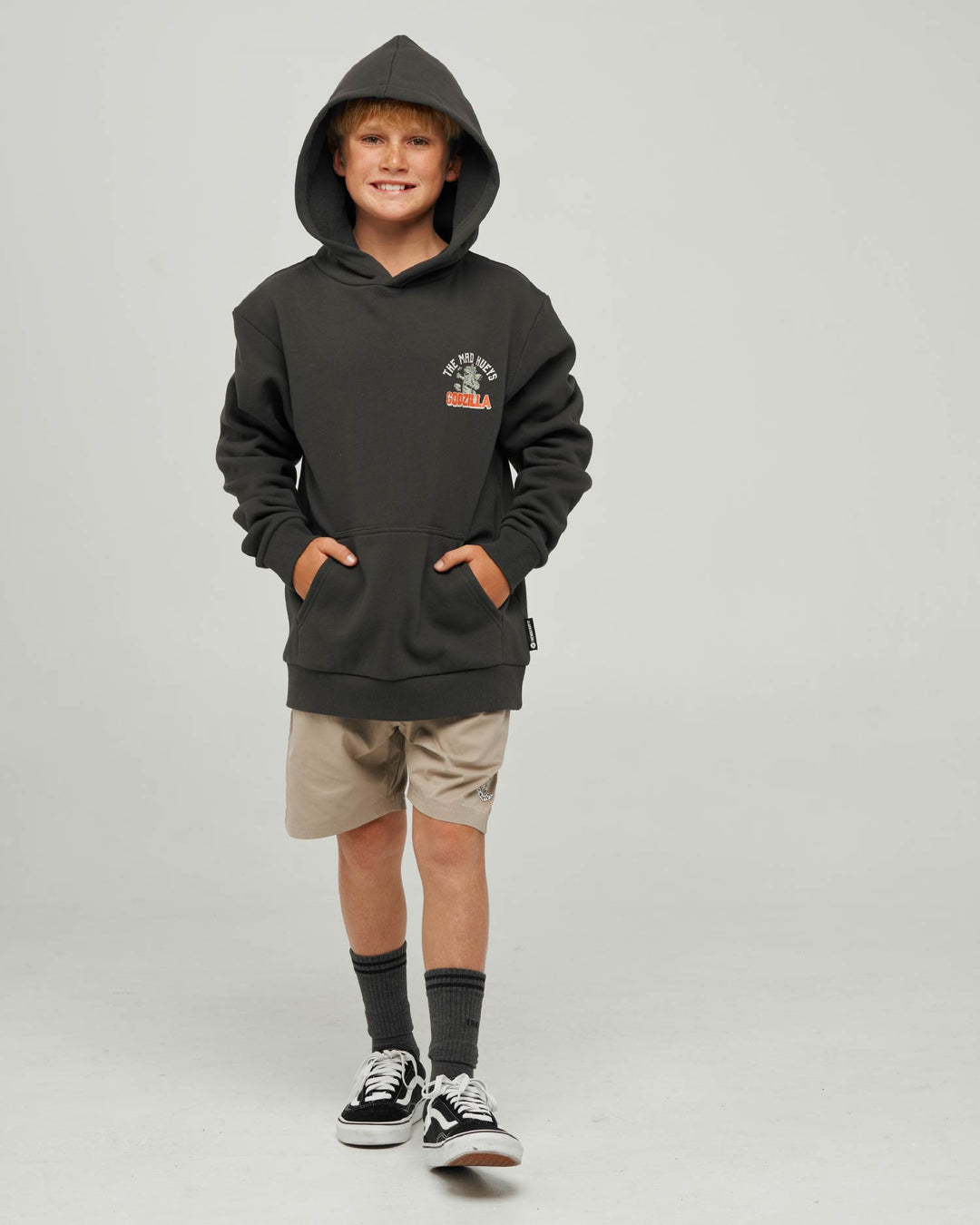 CODZILLA FOREVER | YOUTH HOODED PULLOVER - VINTAGE BLACK