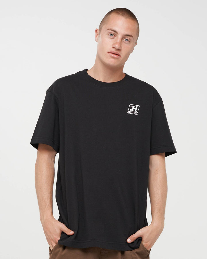 PARALLEL HUEYS | SS TEE - BLACK