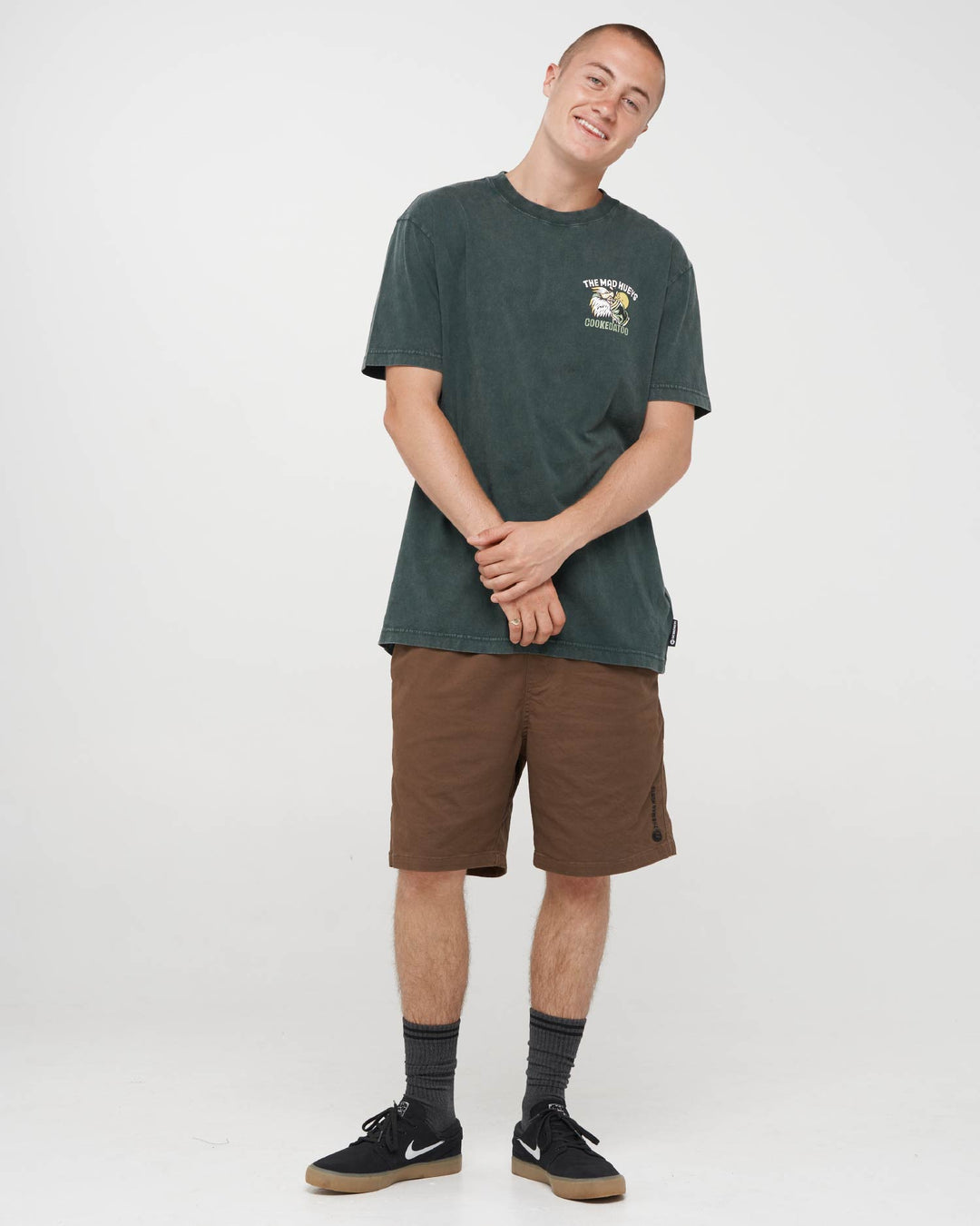 GOON COOKEDATOO | SS TEE - PINE GREEN WASHED