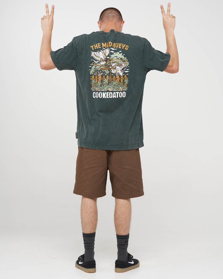 GOON COOKEDATOO | SS TEE - PINE GREEN WASHED