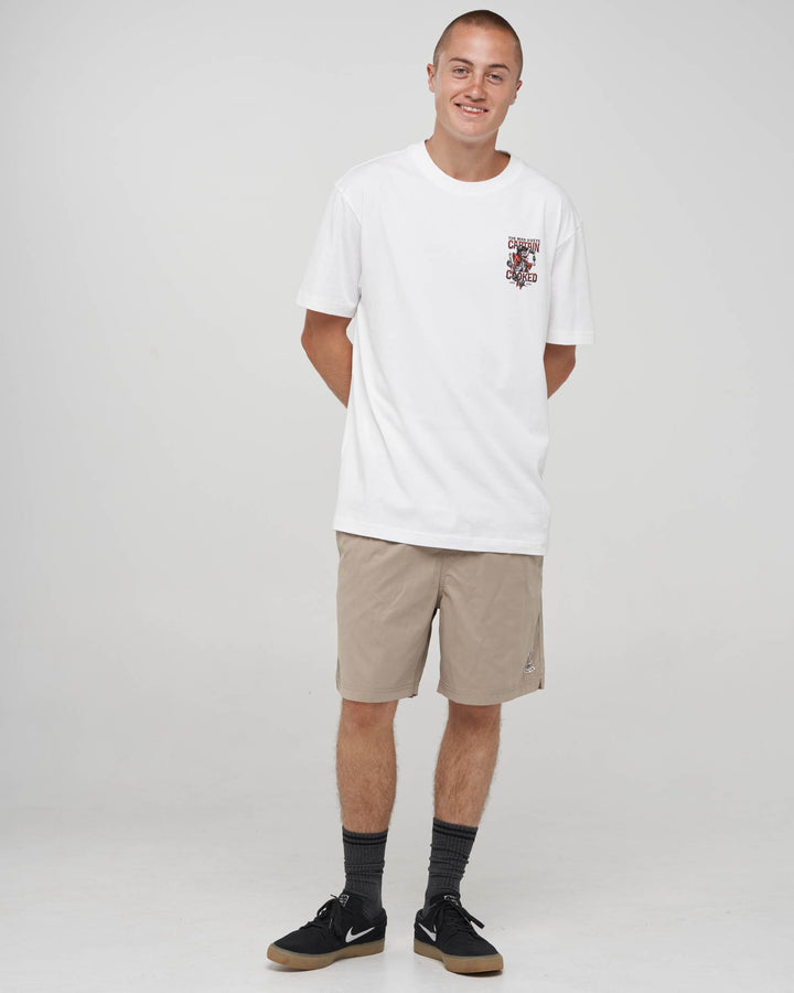 PLANK CAPTAIN COOKED | SS TEE - WHITE