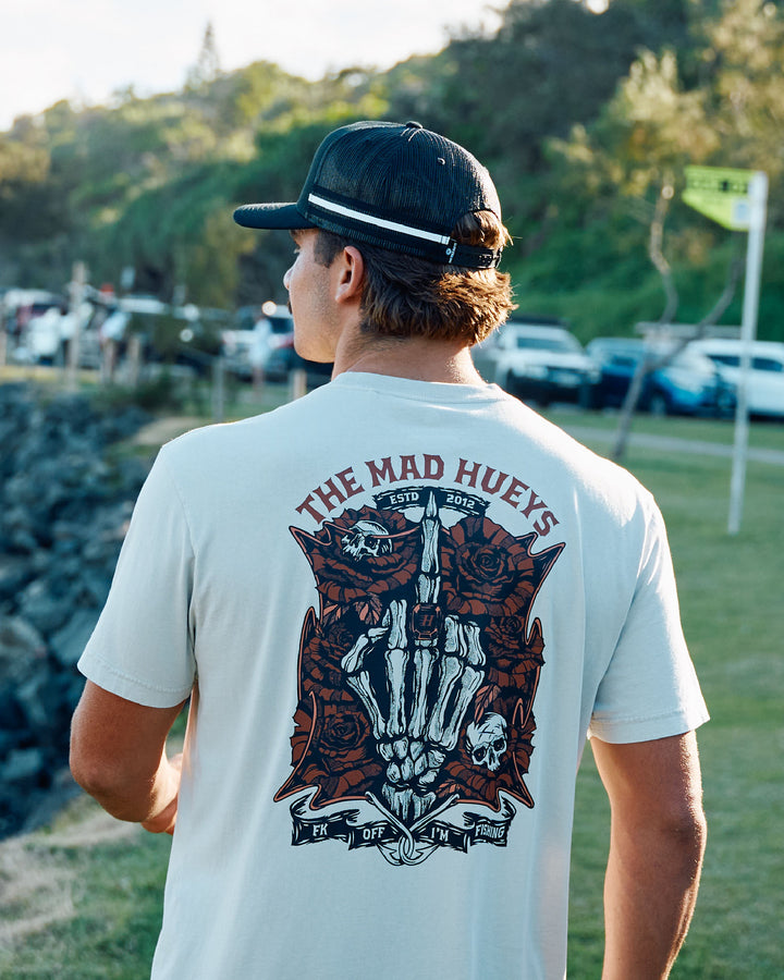SHIELD FK OFF | SS TEE - SMOKE WASHED