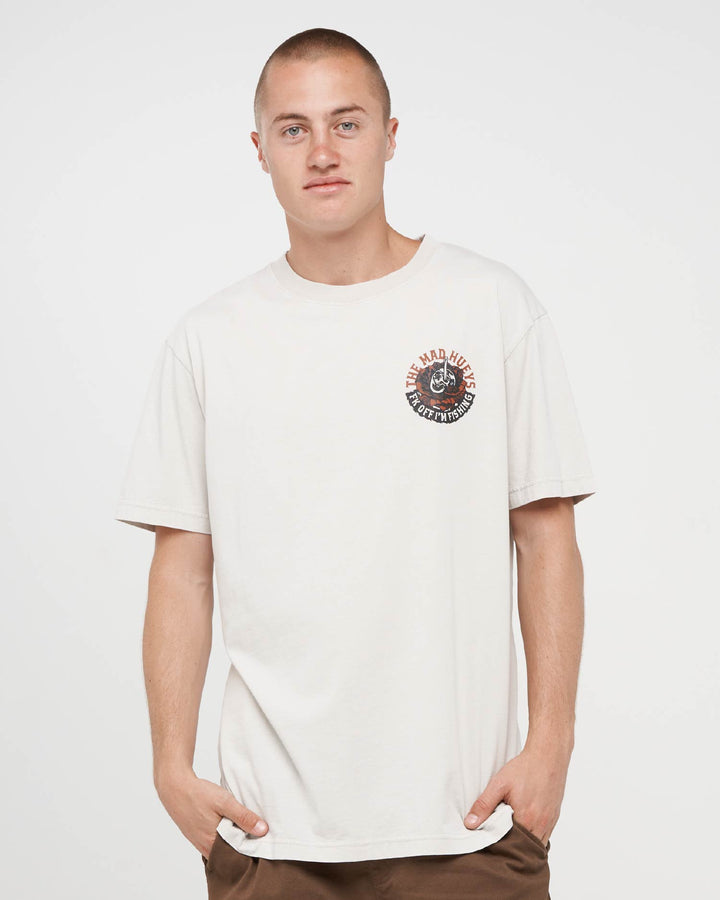 SHIELD FK OFF | SS TEE - SMOKE WASHED