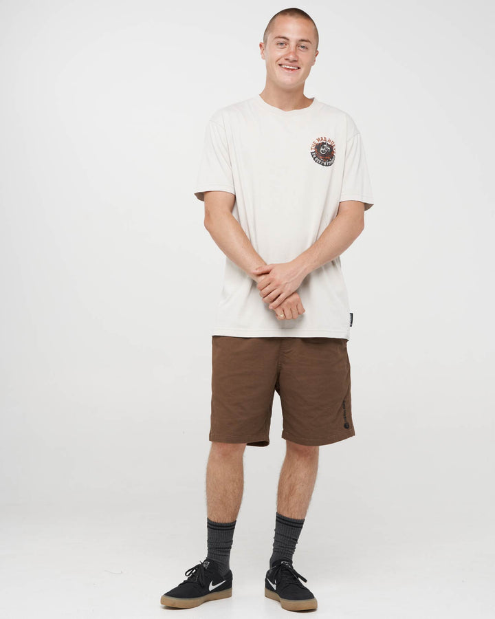 SHIELD FK OFF | SS TEE - SMOKE WASHED