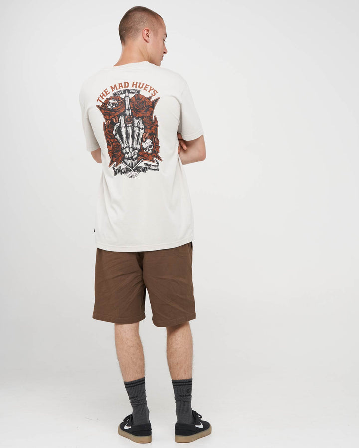 SHIELD FK OFF | SS TEE - SMOKE WASHED