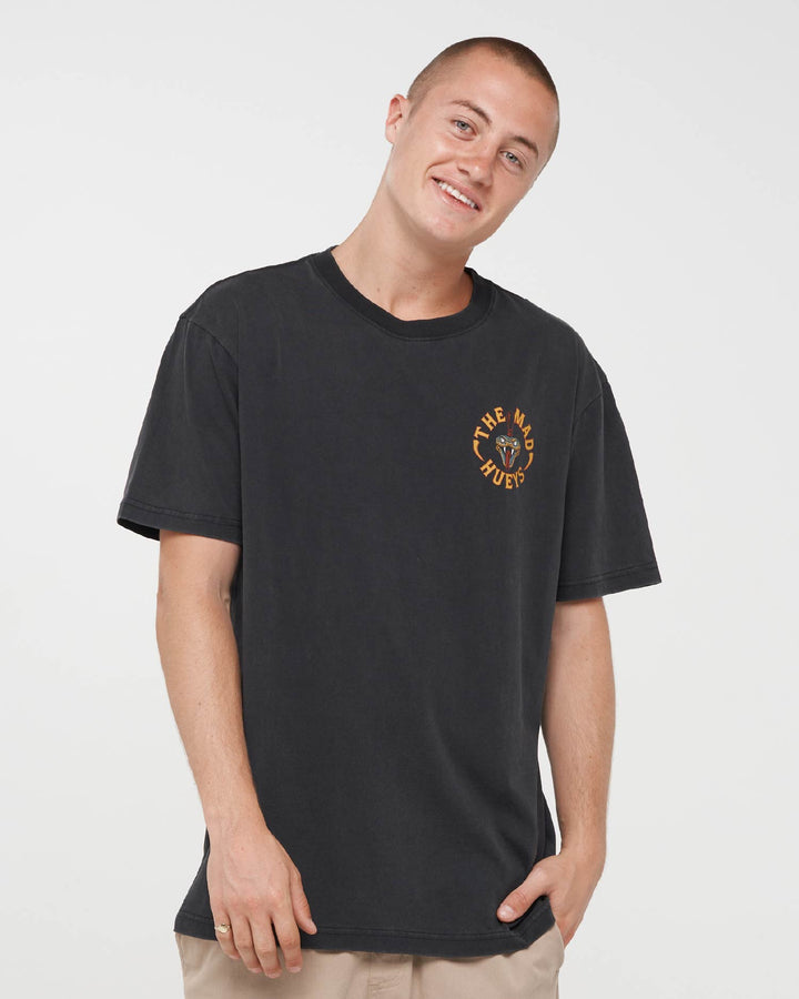 FANGING KEG | SS TEE - WASHED BLACK