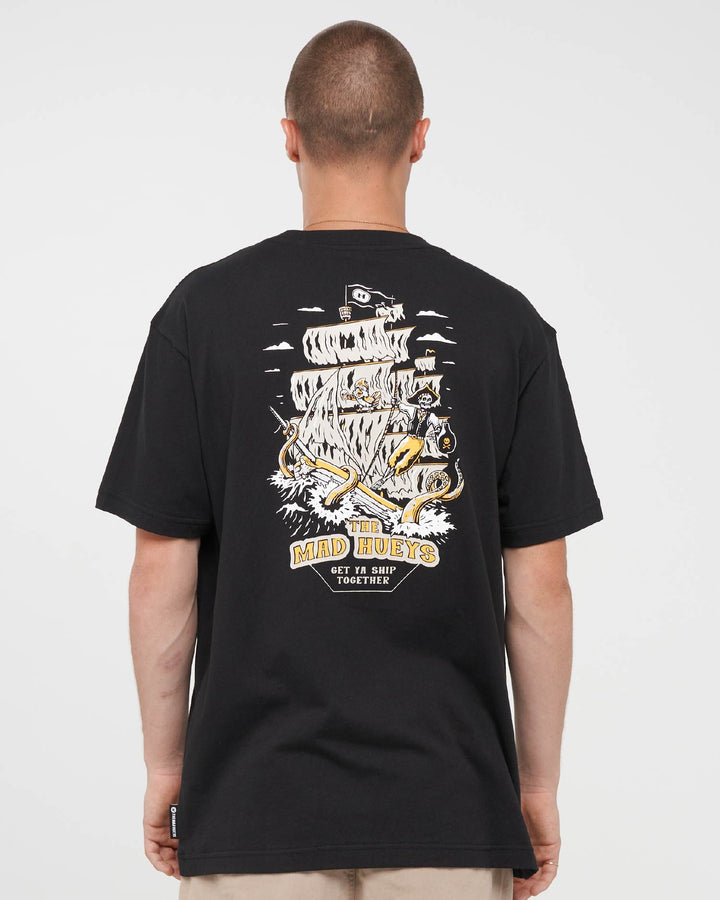 GET YA SHIP | SS TEE - BLACK