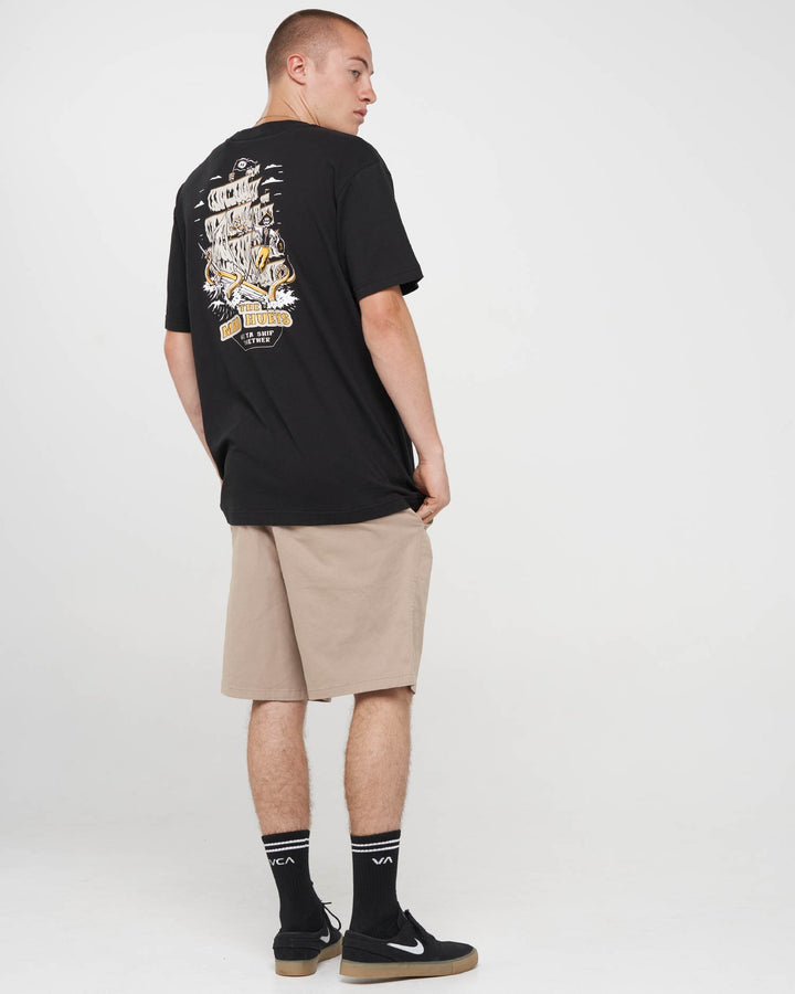 GET YA SHIP | SS TEE - BLACK