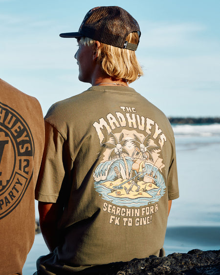 METAL SEARCHIN | SS TEE - OLIVE
