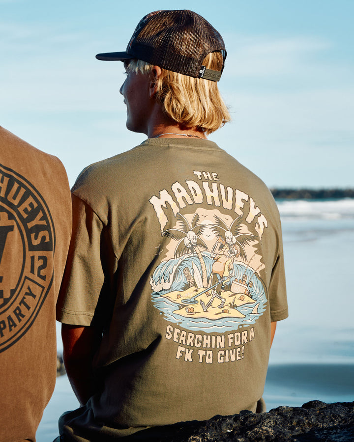 METAL SEARCHIN | SS TEE - OLIVE