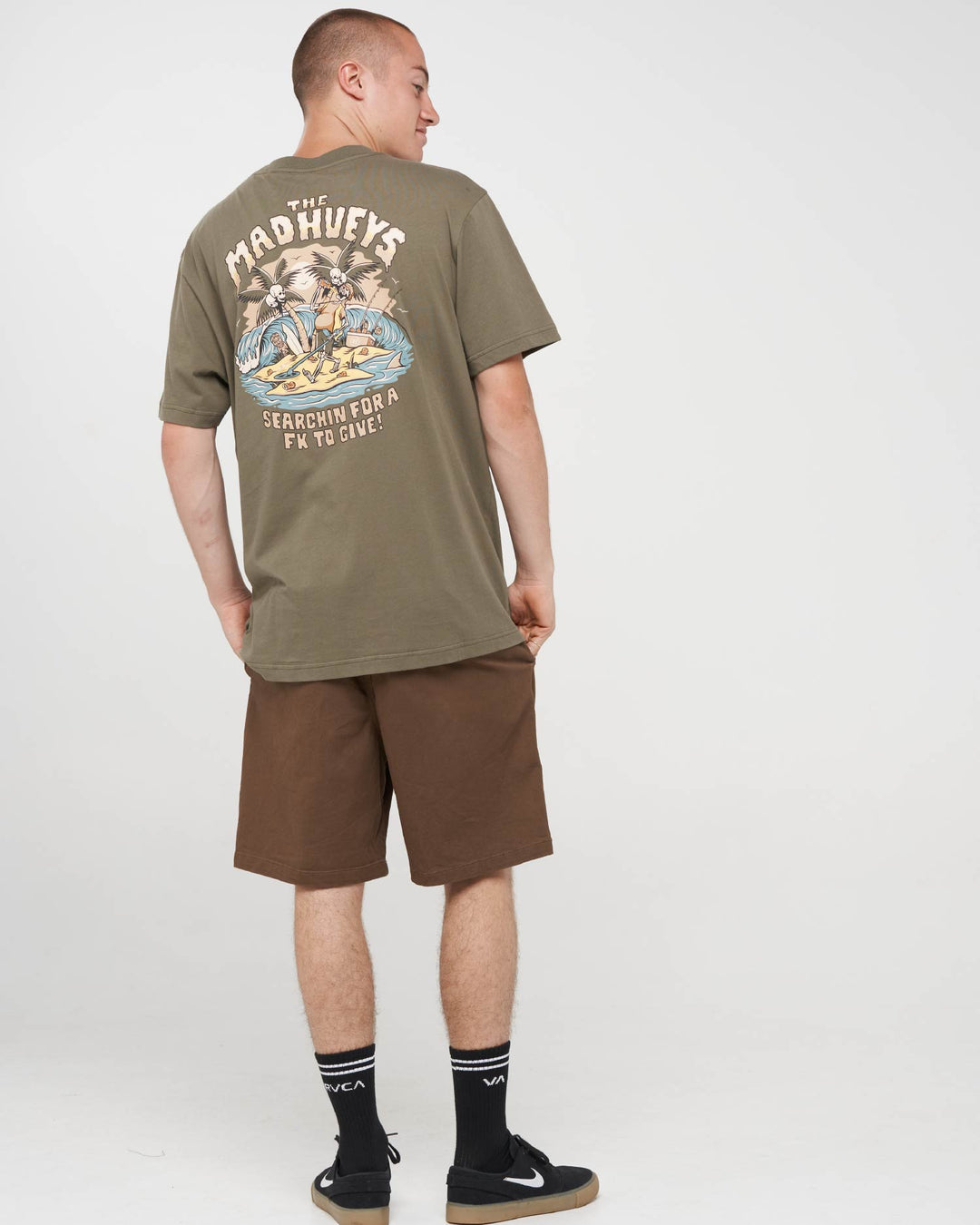 METAL SEARCHIN | SS TEE - OLIVE