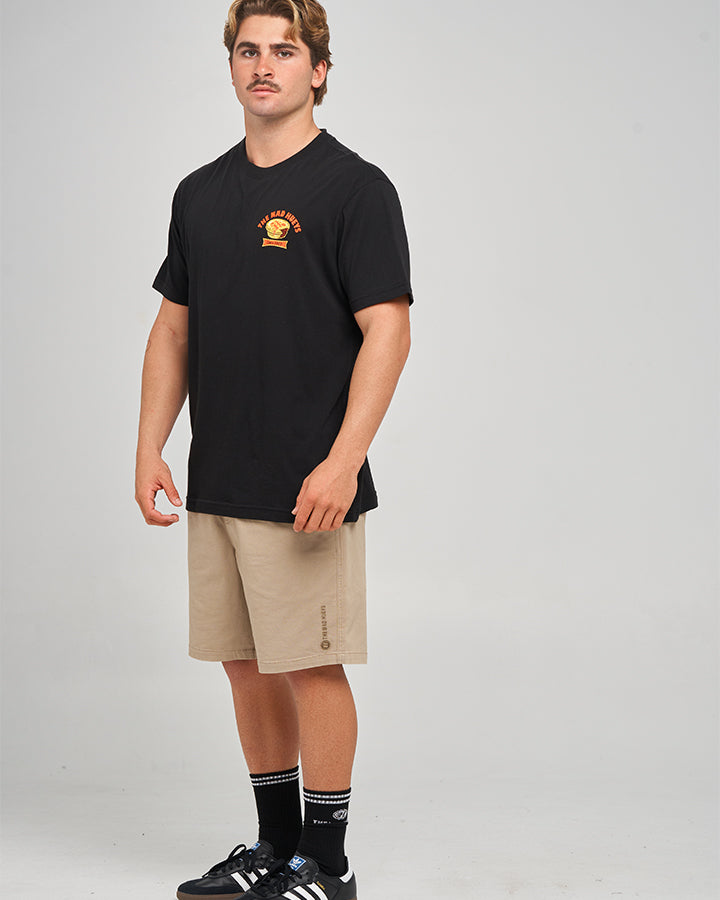 HAPPY HUEYS MEAL | SS TEE - BLACK
