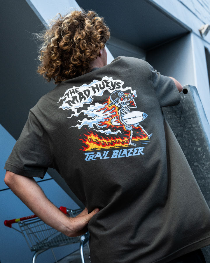 TRAIL BLAZER | SS TEE - CHARCOAL