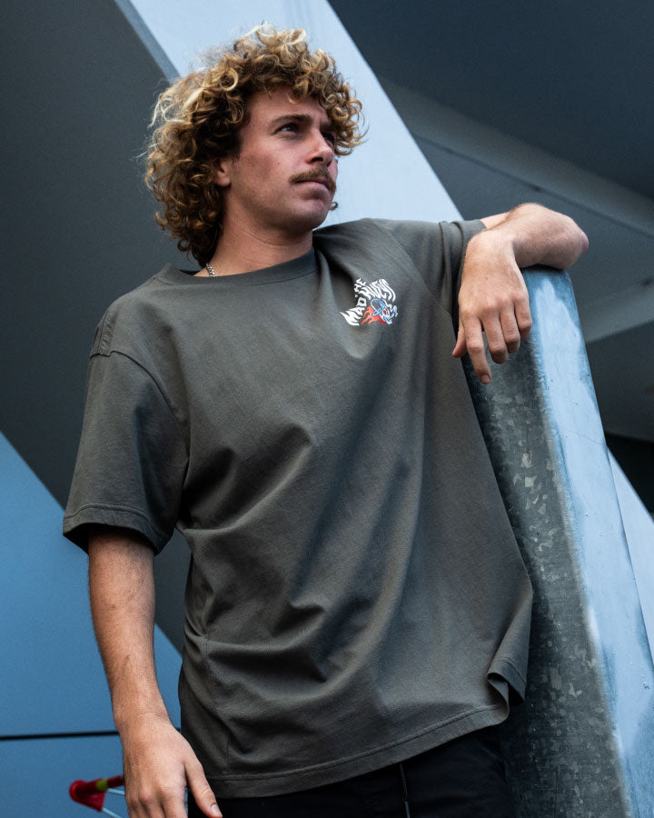 TRAIL BLAZER | SS TEE - CHARCOAL