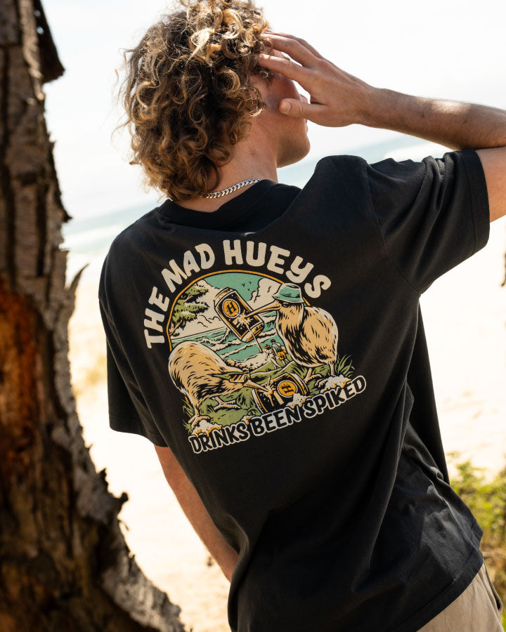 KIWI SPIKED | SS TEE - VINTAGE BLACK