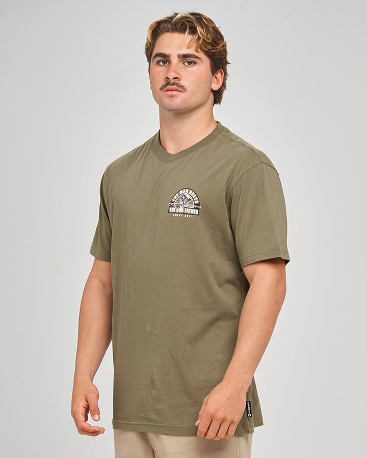 THE ROD FATHER | SS TEE - OLIVE