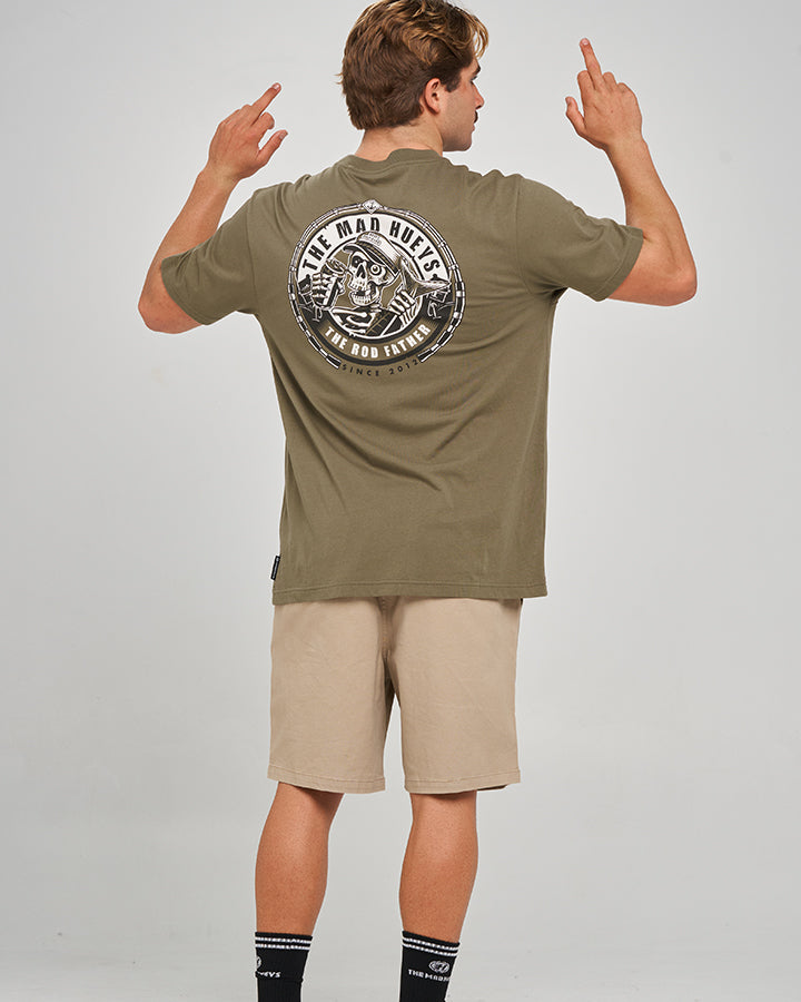THE ROD FATHER | SS TEE - OLIVE