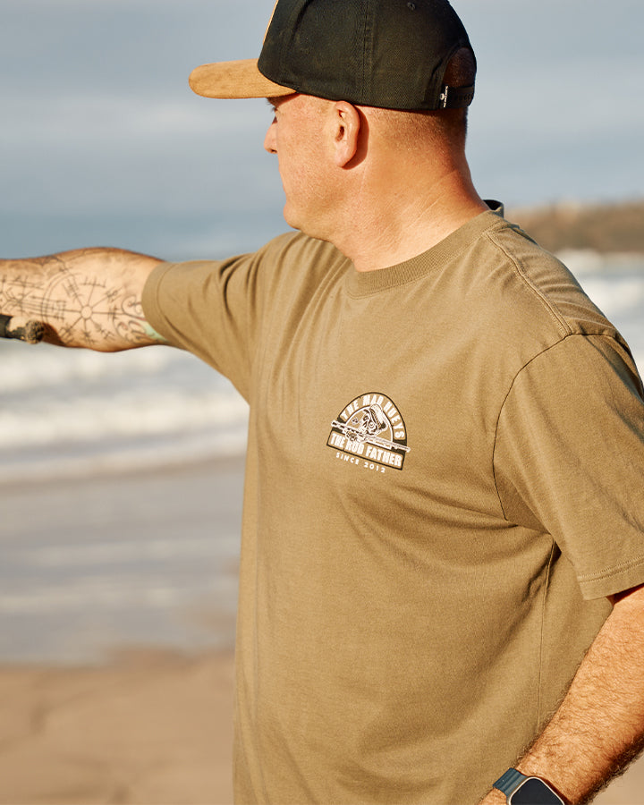 THE ROD FATHER | GRANDPA SS TEE - OLIVE