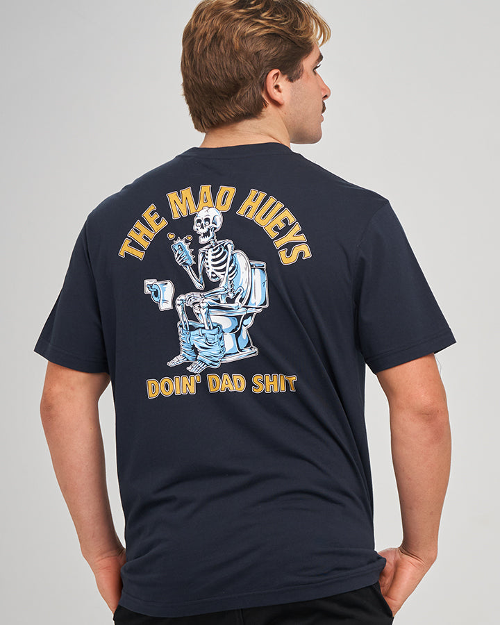 DAD SHIT | SS TEE - NAVY