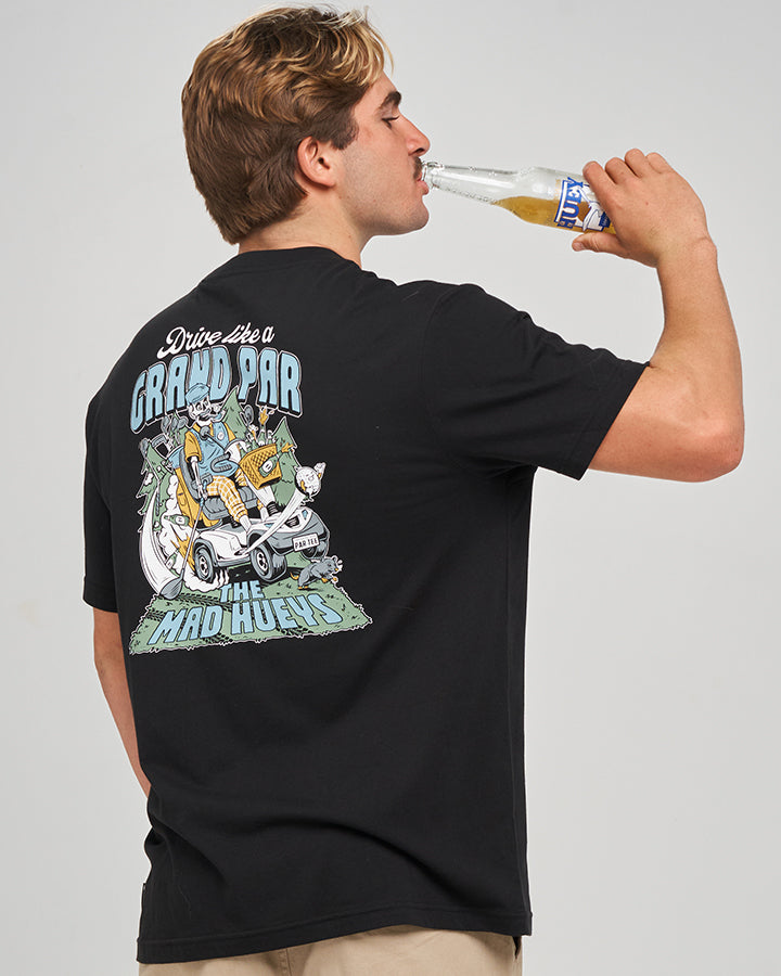 GRANDPAR | SS TEE - BLACK